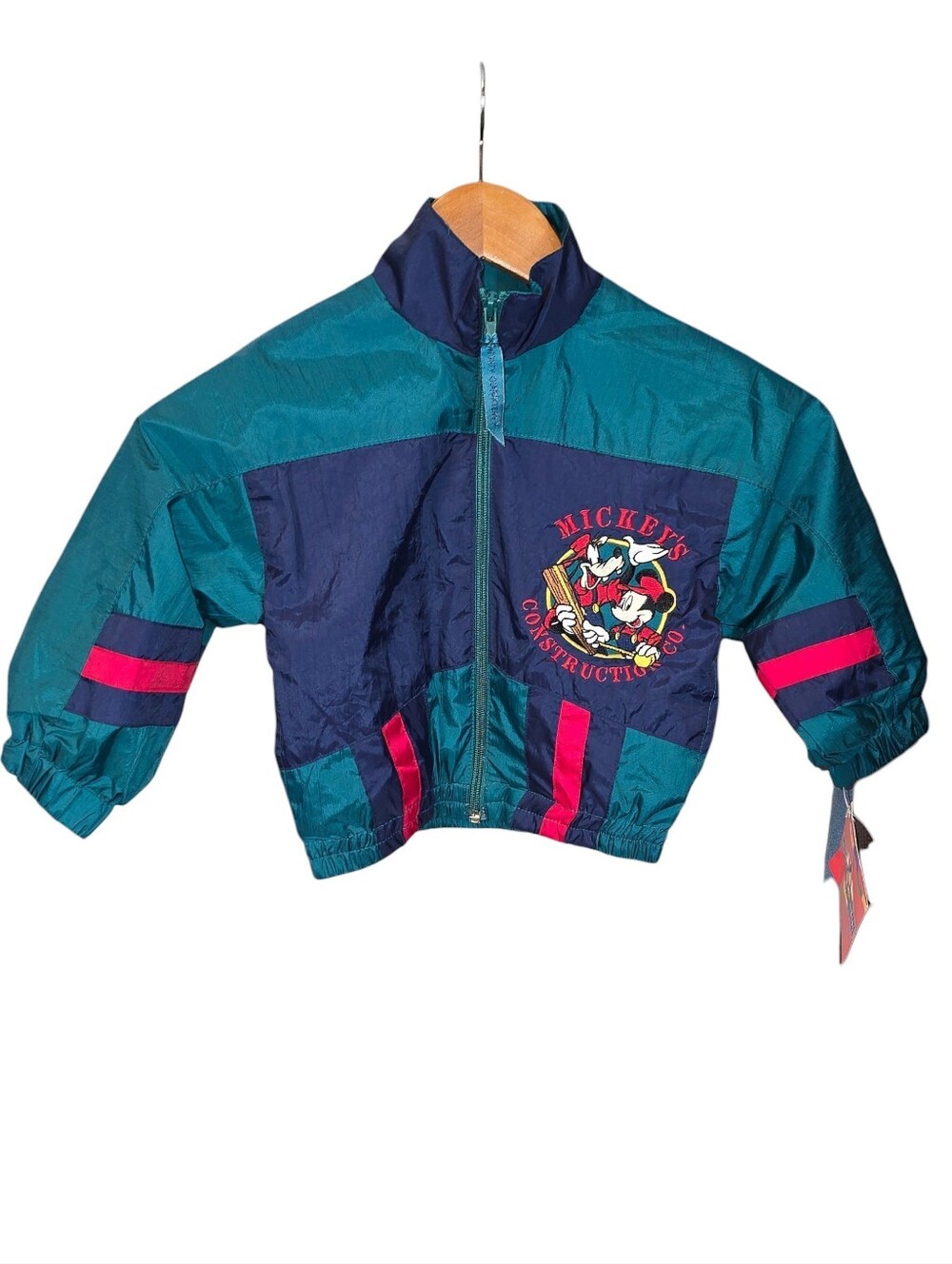 Vintage Disney Toddler Windbreaker Jacket Size 2T NWT